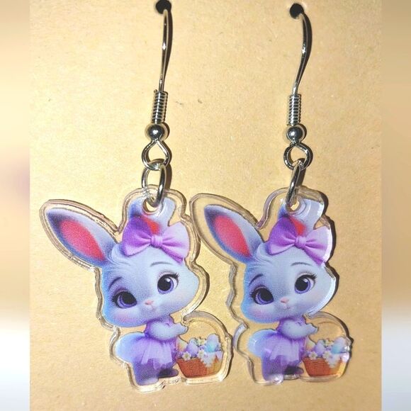 Adorable Bunny Earrings for Kids and Adults - Picture 5 of 5